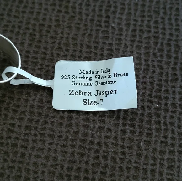 ✨️HP✨️ Shivam Zebra🦓 Jasper Statement Ring💍 - NWT - Picture 6 of 16